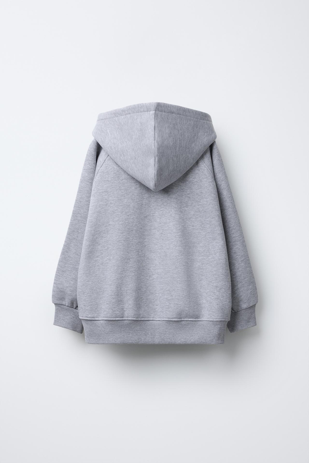 ZARA ХУДИ С МОЛНИЕЙ, СЕРЫЙ С МЕЛАНЖЕВЫМ ЭФФЕКТОМ