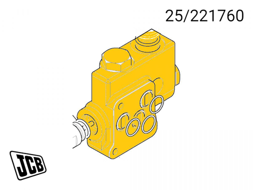Клапан гидравлический JCB 25/221760, ​25/221113, 25-221760, 25-221113, 25221760, 25221113