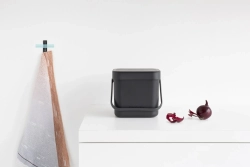 Brabantia Контейнер для мусора Sort & Go 3 л серый