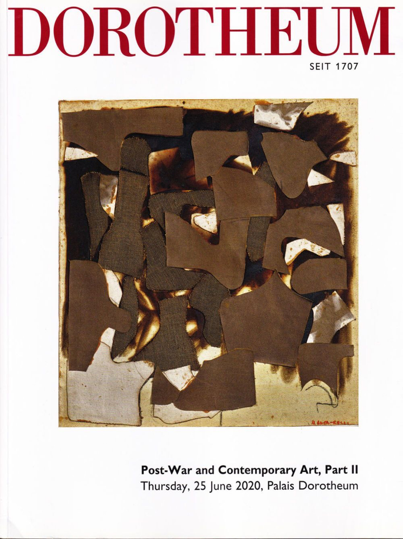 Каталог аукциона Dorotheum, Вена, Послевоенное и современное искусство, часть 2: аукцион от 25 июня 2020 года