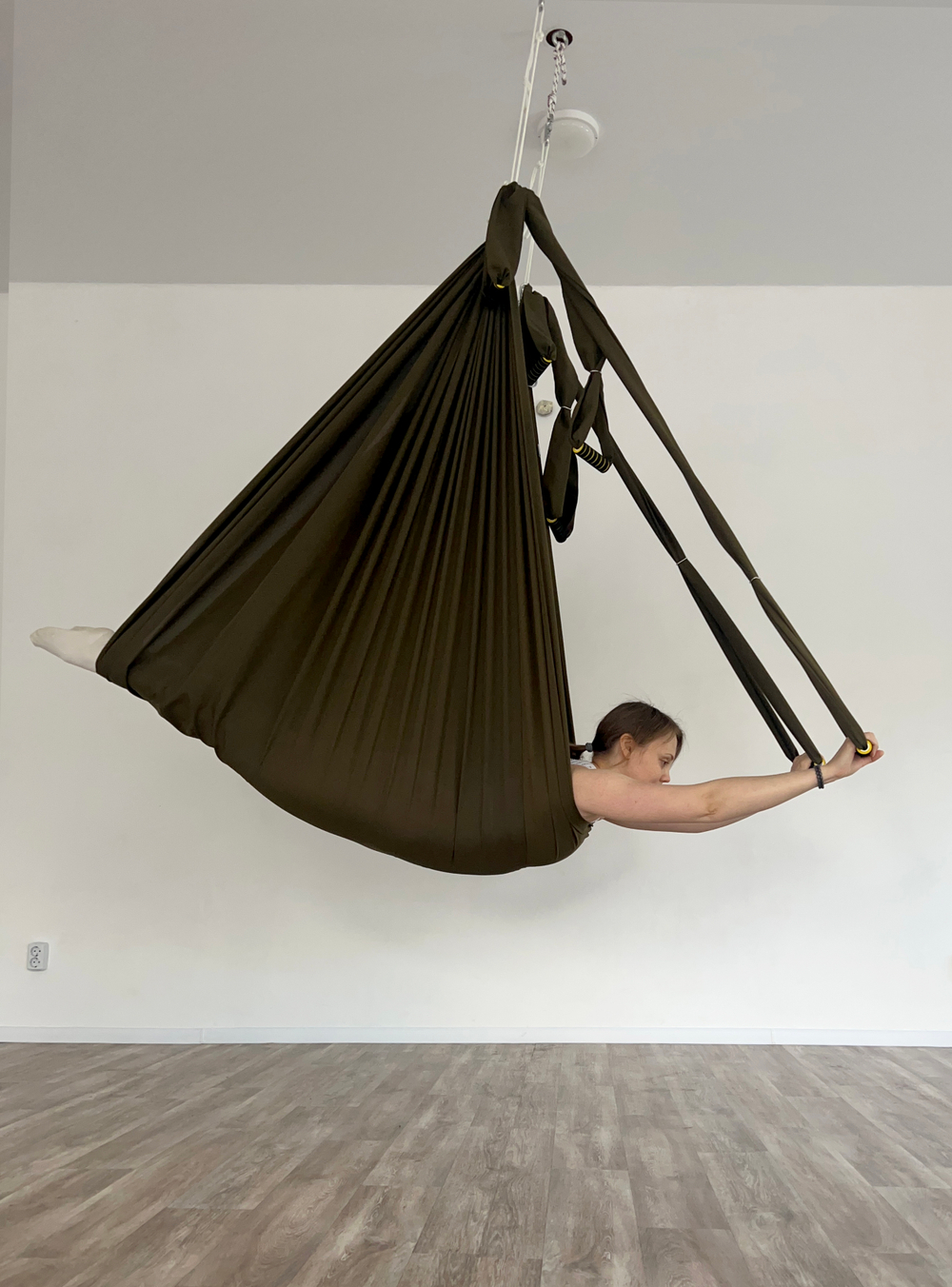 Гамак для йоги с ручками Classic pluse 4 м