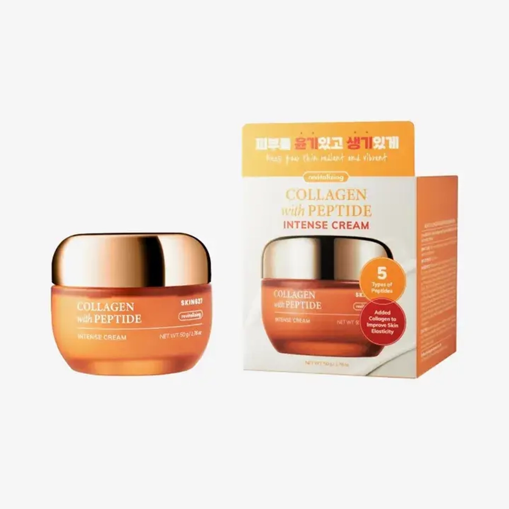 Крем для лица c коллагеном и пептидами SKIN627 Collagen With Peptide Intense Cream 50 мл