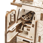 Грузовик Тягач Король дорог от EWA - Деревянный конструктор, сборная механическая модель, 3D пазл