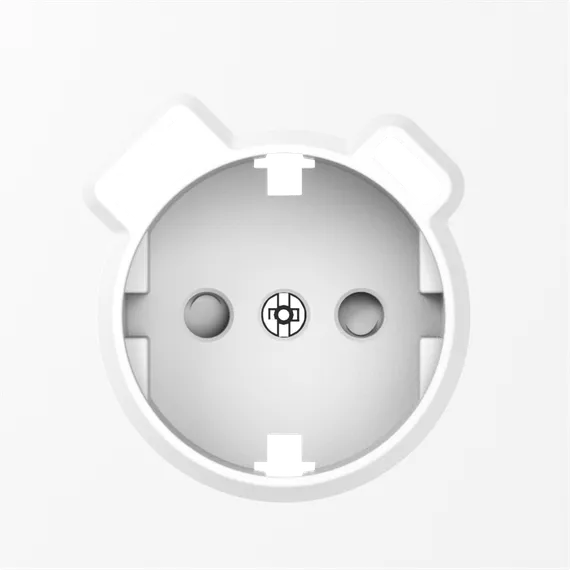 Donel S08 глянцевый белый накладка для розетки Schuko с зарядным устройством USB A+C, со шторками 1
