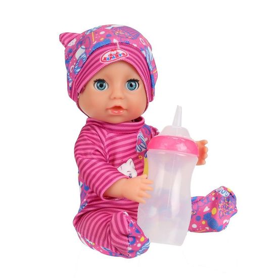 Пупс озвуч Шаинский музыка 20см, пьет, писает, закр. глазки, 3акс КАРАПУЗ