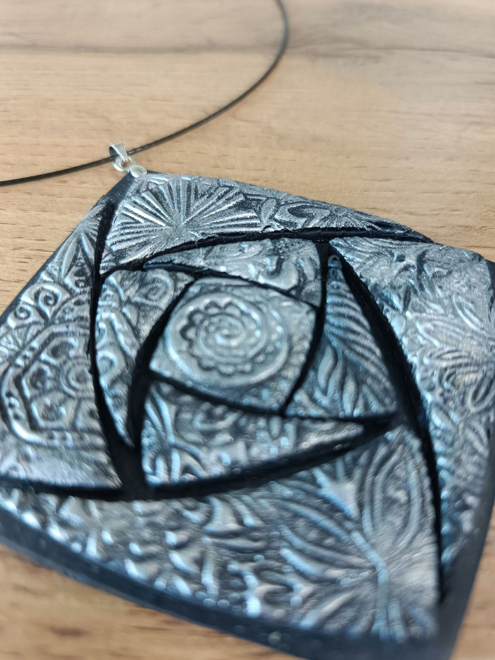 Авторское колье-чокер из полимерной глины ручной работы