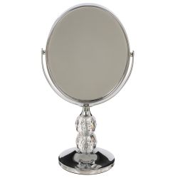 GAEM Зеркало настольное двустороннее с увеличением, L11 W7 H20 см