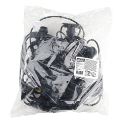 UDL-K111 80-E27-20M IP65 BLACK BELT-LIGHT Гирлянда Белт-Лайт. 20м + 1.5м сетевой шнур. 80 патронов E27. шаг 25см. Чёрная. TM Uniel.