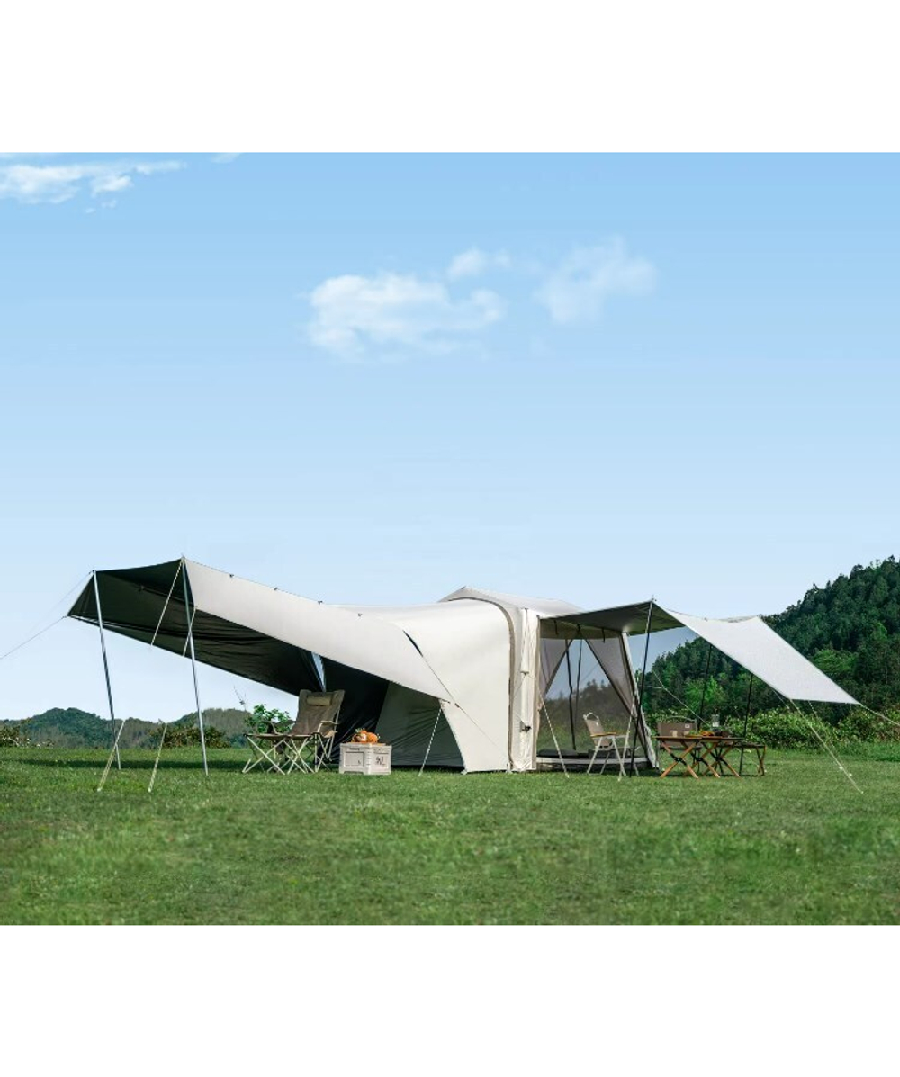 Палатка Naturehike Gen Air 7.0 Car 5-местная, надувной каркас, бежевая