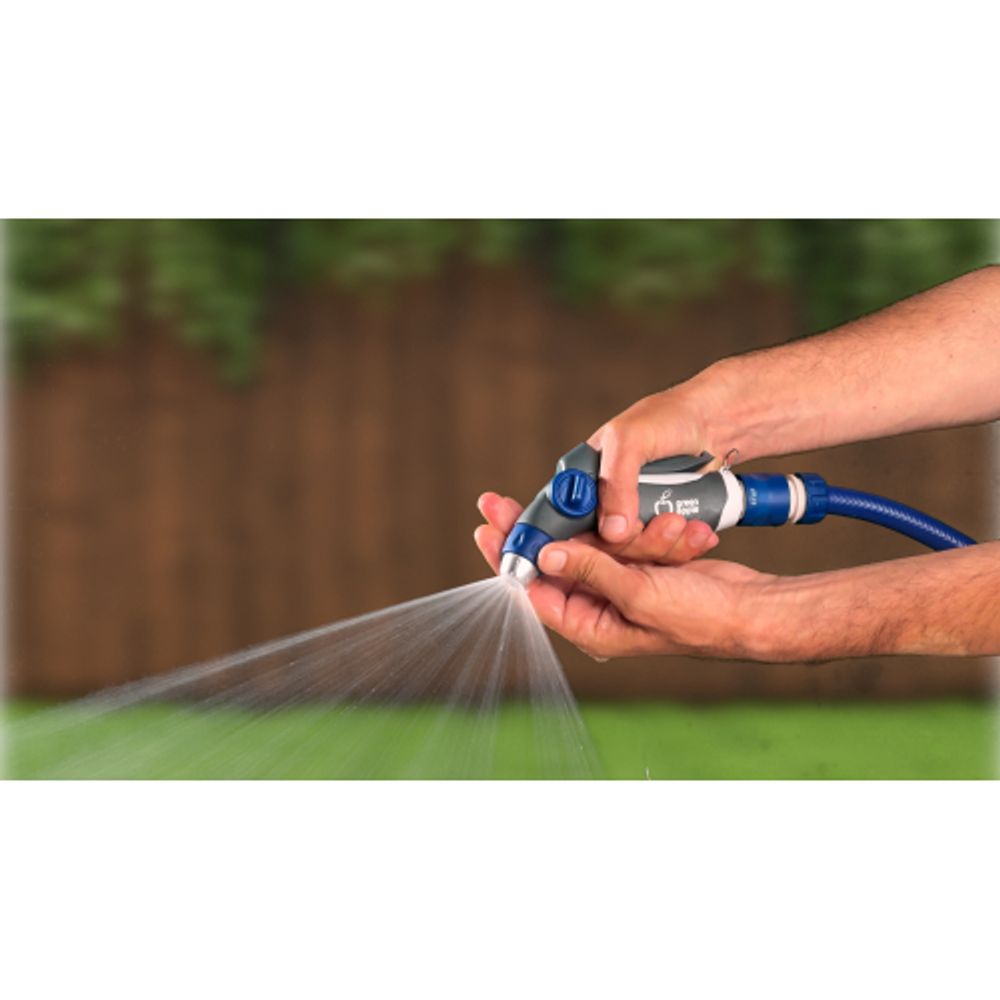 GWHM20-040 GREEN APPLE Пистолет-распылитель, пластик, регулируемая латунная форсунка, 3 режима