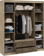 Дакота Шкаф 4-х ств с ящ (540)