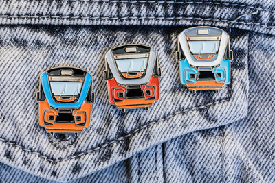 Значок дизель-поезд РА3 Орлан (3 варианта)