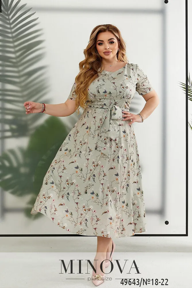 Платье 18-22-оливка Minova