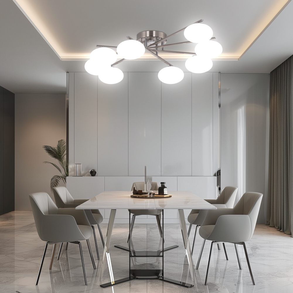 Citilux ATMAN SMART CL226A181 LED RGB Умная люстра Матовый Хром