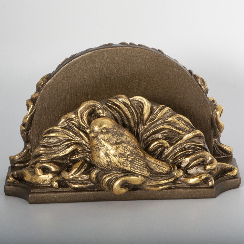 Держатель для салфеток Птички Бронза