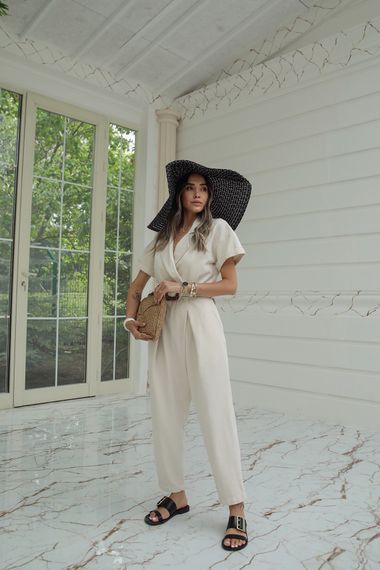 Qadın üçün tulum bej 30071005