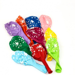 Шар воздушный Alingar, №12, с рисунком "Звезды", цвета ассорти,100шт/уп, пакет с европодвесом