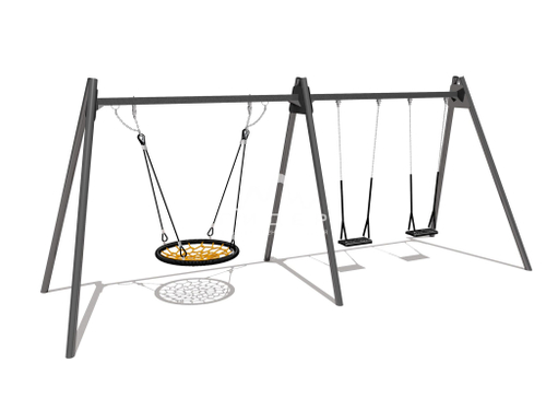 Качели металлические двойные 04058