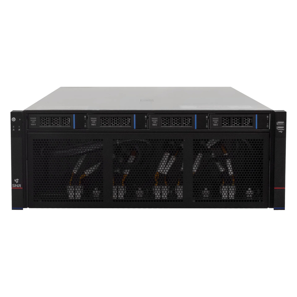 Серверная платформа SNR-SR4210GPU, 4U, Scalable, DDR4, 4xHDD, 10xGPU резервируемый БП