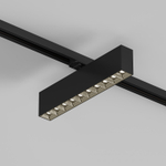 DK6434-BK Поворотный однофазный трековый светильник EDDER со светодиодом L273mm 220V 20W 30° 3000K IP20 черный алюминий