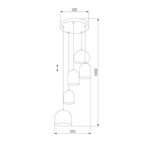 Подвесная люстра TK Lighting 2830 Tempre