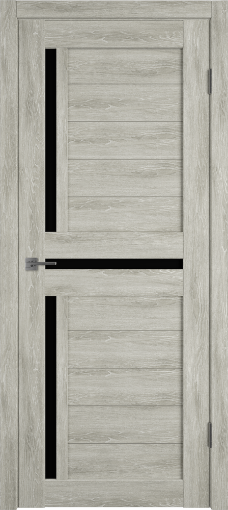 Дверь Atum 16 / Lin Vellum / Black Gloss / Владимирские двери