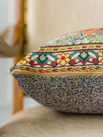 Наволочка гобеленовая декоративная для декоративной подушки Оранжевое лето 47*47