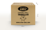 Портативный керамический гриль TRAVELLER 12 дюймов (красный) (30,5 см)