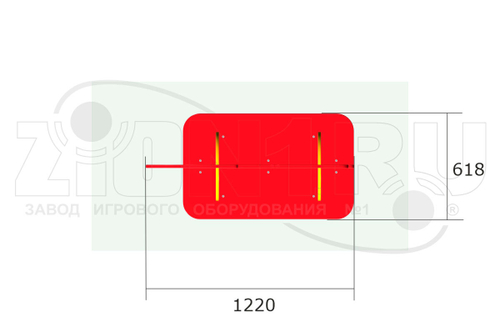 Скамейка детская «Паровозик У1»