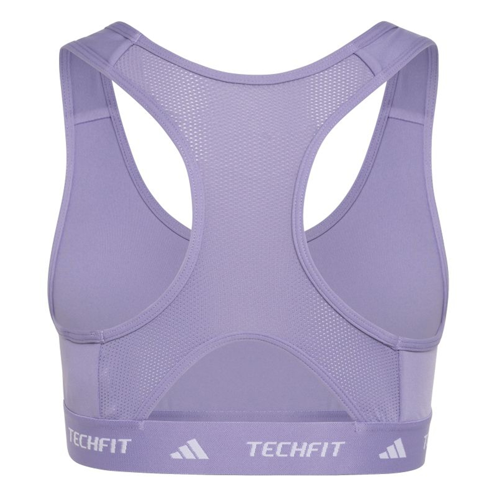 Топ для девочки теннисный Adidas Techfit Primelift React - magic lilac/white