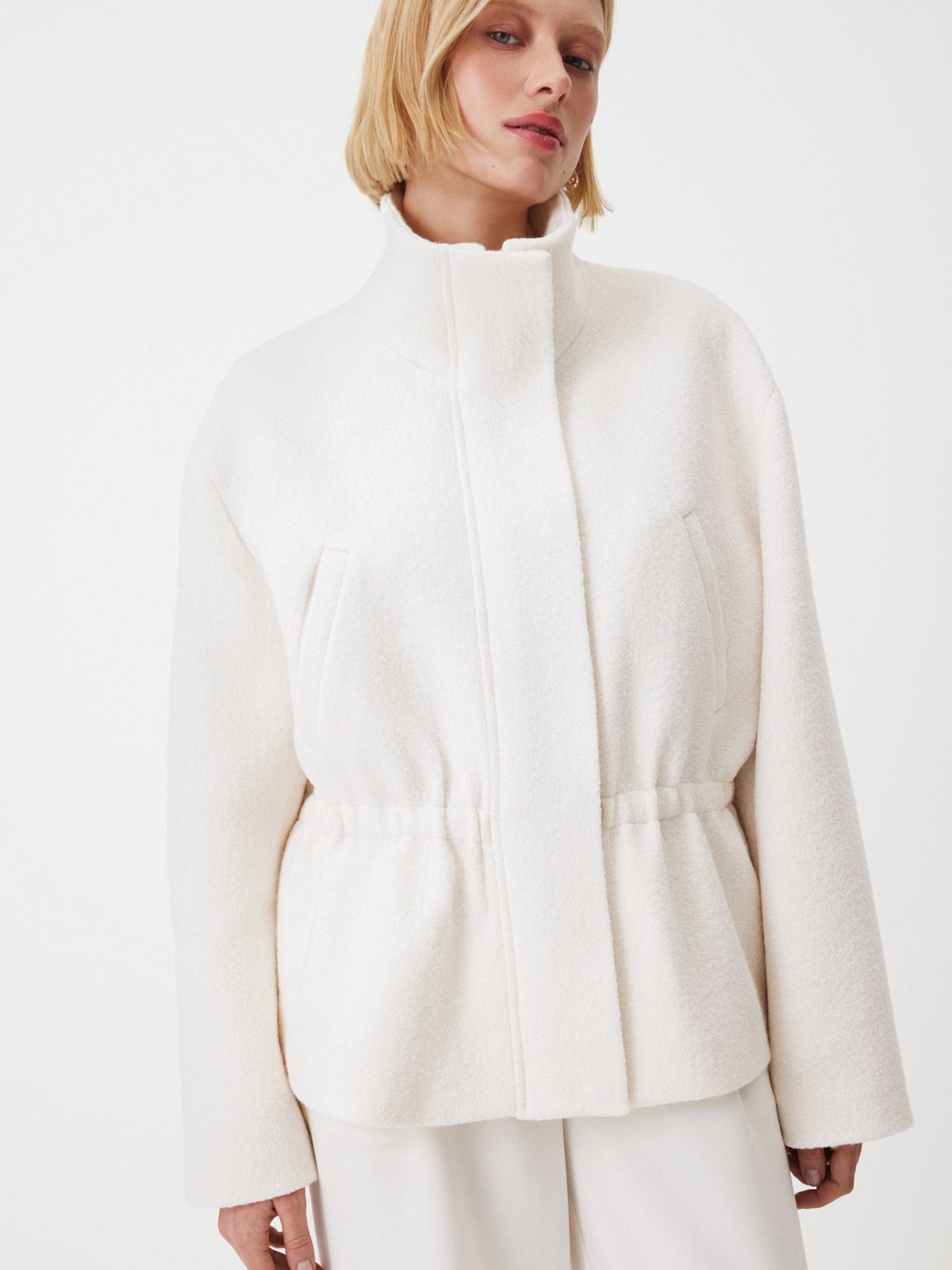 Парка со сборкой на талии из шерсти Chic Routine