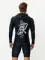 Футболка рашгард лонгслив Sargan Скелетон-Сап Худи UPF 50+ черный