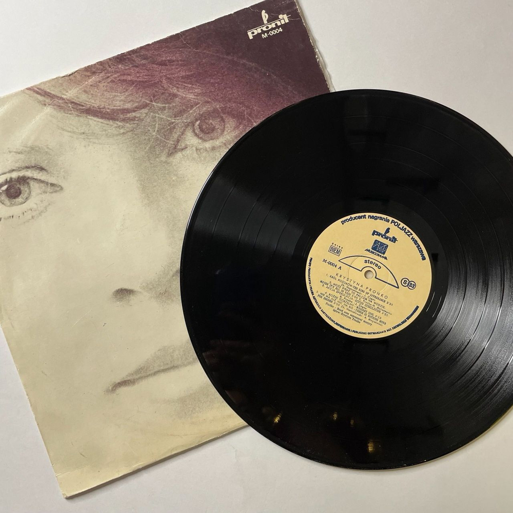 Винтажная виниловая пластинка LP Krystyna Pronko (Польша 1983)