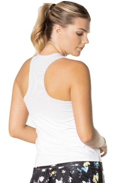 Женский топ теннисный Lucky in Love Tropical Sublime With Bra Tank - белый