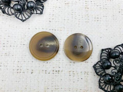 Пуговицы, d 2,1 см, 2 прокола, коричневый