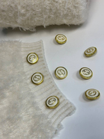 Стильная фурнитура - Пуговицы для жакета или кардигана в стиле Шанель; диаметр 2,5мм