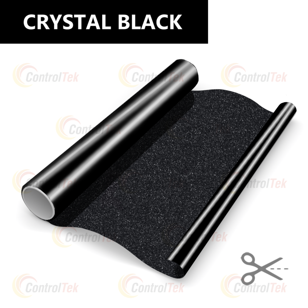 Пленка для окон декоративная CRYSTAL BLACK ControlTek, на отрез (ширина рулона 1,524 м.)