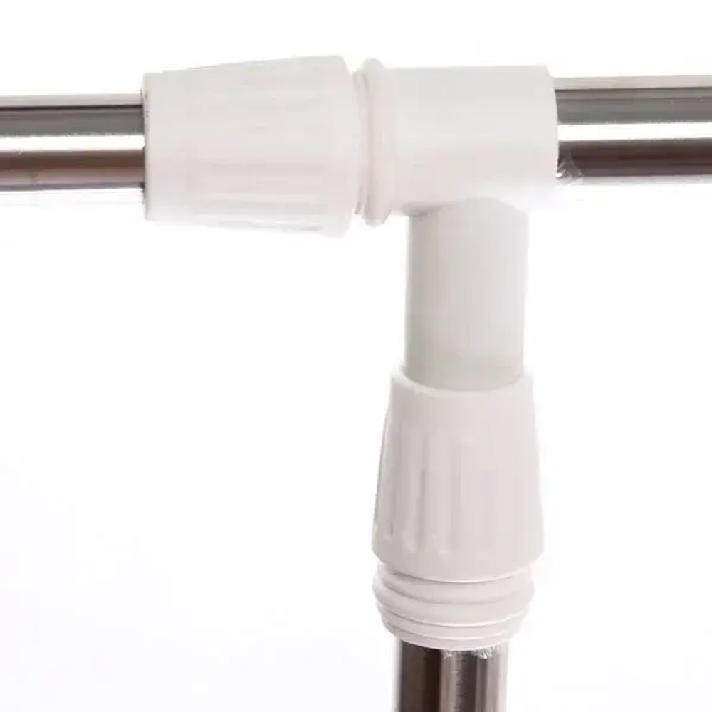 Вешалка напольная широкая на колесиках 150х43х165