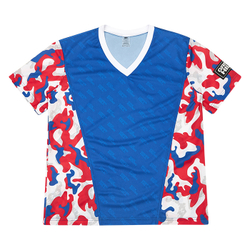 KT-2090-660 Kickbоxing T-shirt Mesh Camo adult синяя