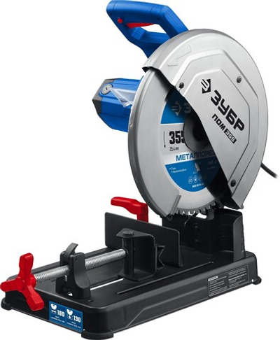 ЗУБР 355 мм, 2000 Вт, монтажная пила (отрезная), Профессионал (ПОМ-355)