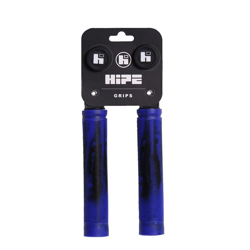 Грипсы HIPE H-01 Duo черный/синий, 155 мм