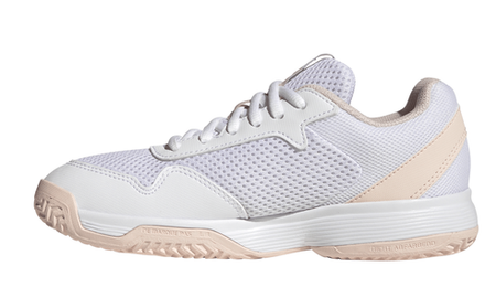 Детские теннисные кроссовки Adidas Courtflash K - cloud white/wonder quartz/cloud white