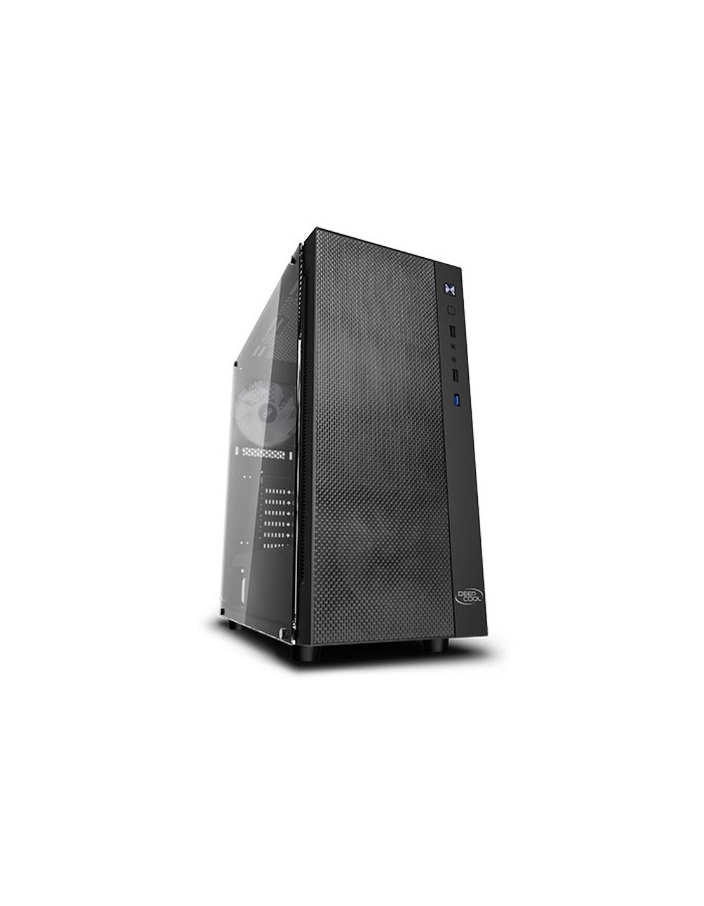 Deepcool MATREXX 55 MESH ADD-RGB 4F без БП, боковое окно (закаленное стекло), 3xARGB 120мм вентилятора спереди, 1xARGB 120мм вентилятор сзади, черный, ATX