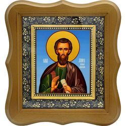 Иаков Зеведеев апостол, брат Иоанна Богослова. Икона на холсте.