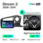 Teyes SPRO Plus 10,2" для Honda Stream 2 2006-2014 (прав)