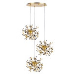 L3PR721132 Подвес тройной круглый EXTRA 3x3x5W(led) G9  (721132 - 3 + 572132 -1) ЗОЛОТО