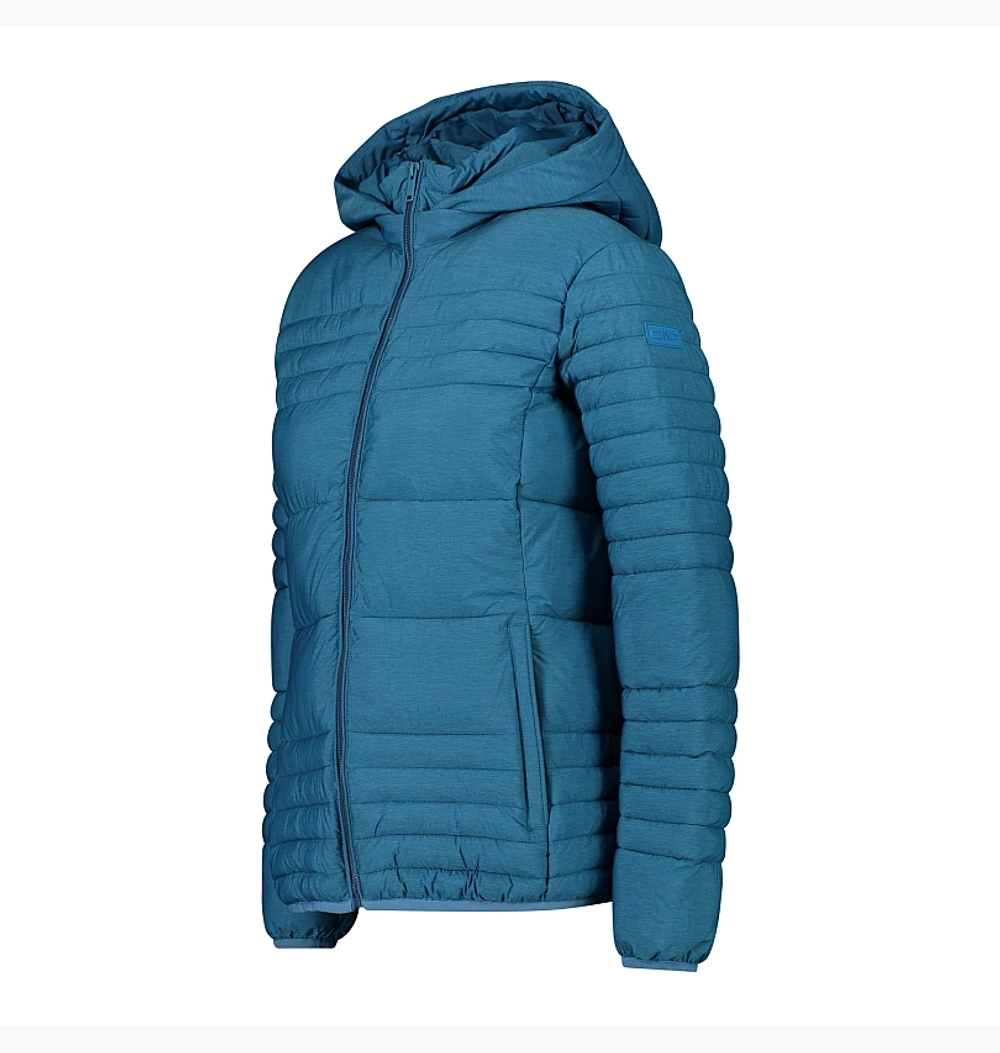 Куртка CMP Woman Jacket Snaps Hood,  артикул 31K2776M, цвет Lake (L827)