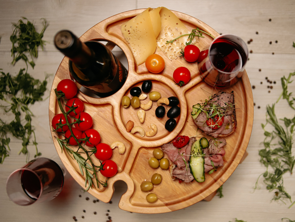 Менажница деревянная Винный стол "L" 35 см