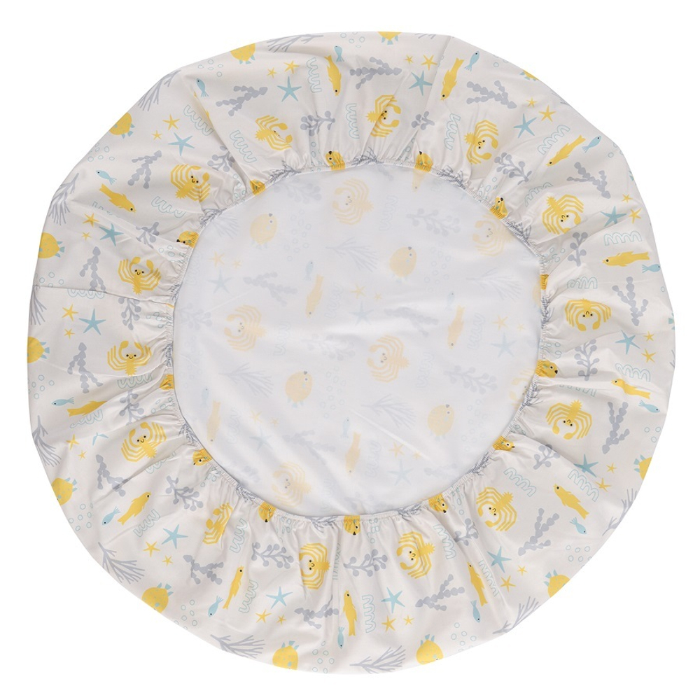 Простыня детская круглая на резинке 75х75х20 Tkano Tiny world Oceania world