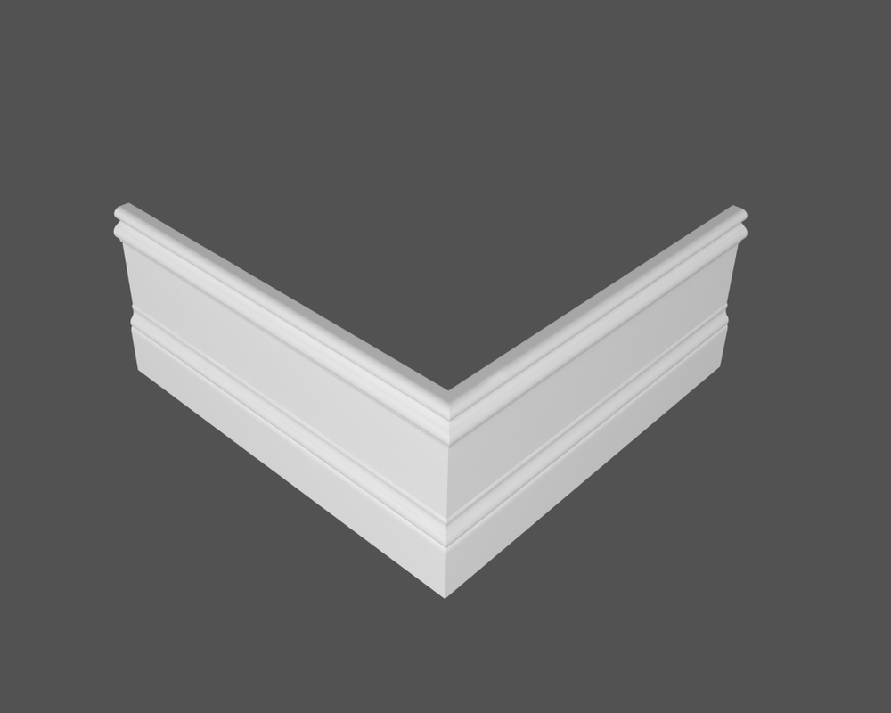 Плинтус напольный под покраску P15.134.16 МДФ Deartio 134x16x2070 мм